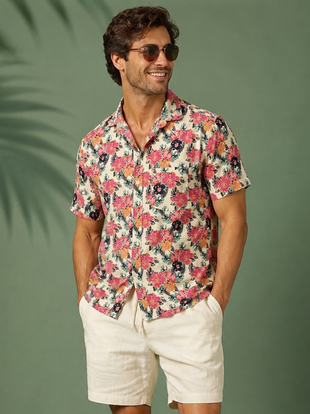 Chubbies Floral The Wedding Crashers Short Sleeve Buttonup Tropical Cotton Shirt